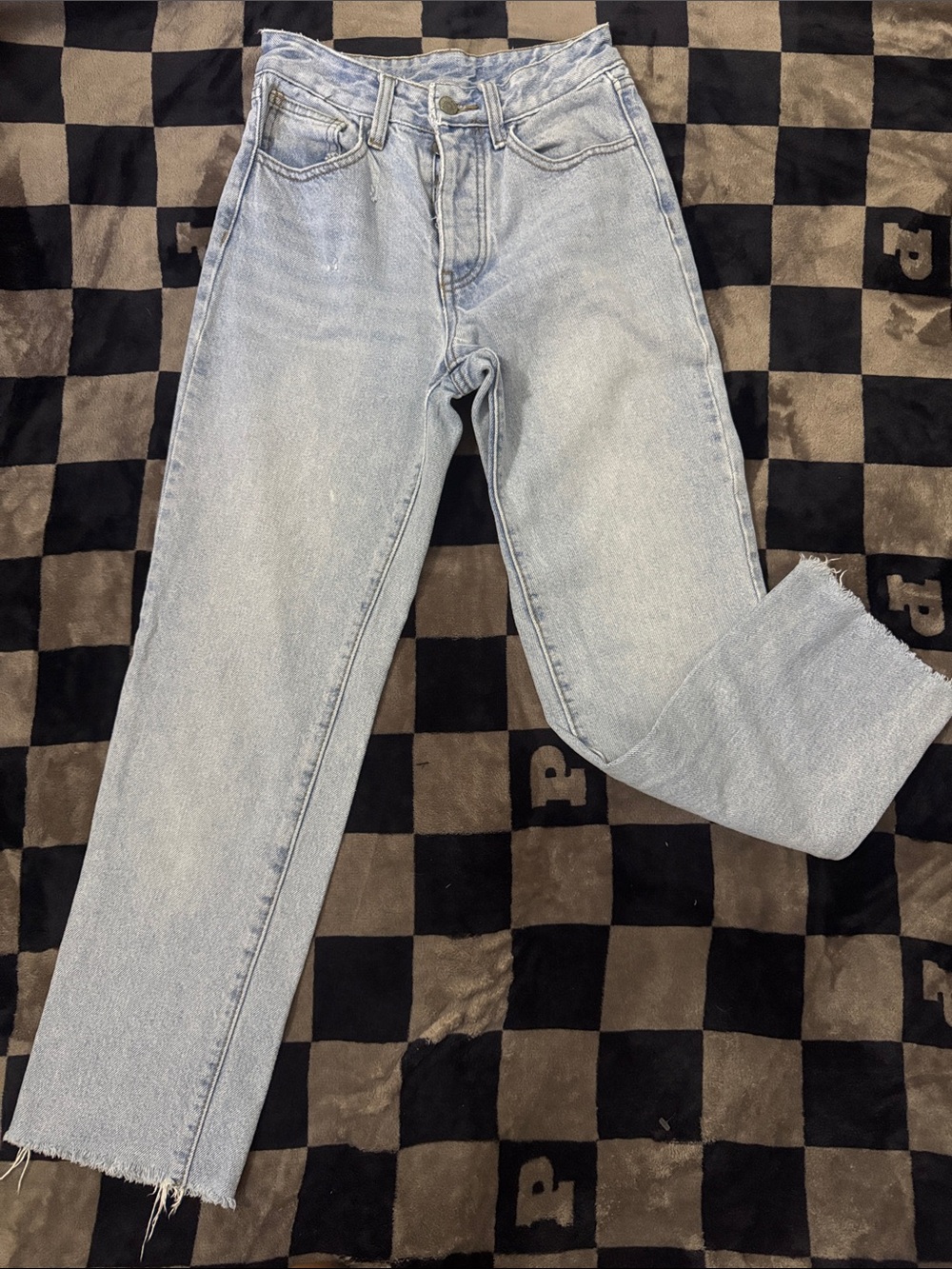 Brandy Melville Light Blue Straight Leg Jeans